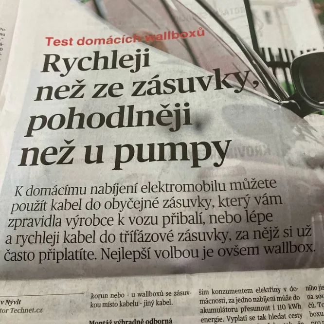 MF DNES / iDNES.cz: Rychleji než ze zásuvky, pohodlněji než u pumpy