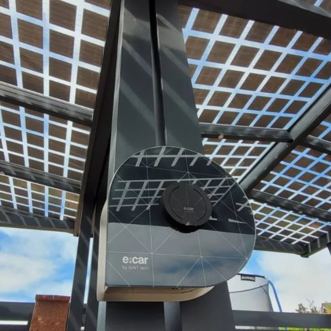 Wallbox under a solar carport
