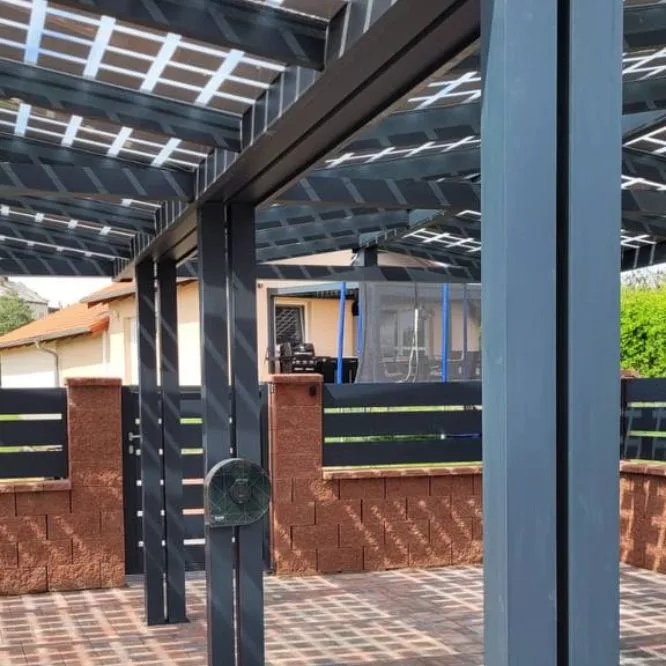 e:car WALL wallbox on a solar carport column