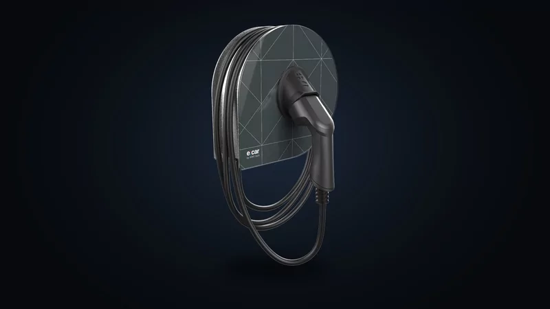 e:car WALL wallbox ve vzoru Antracit stripes